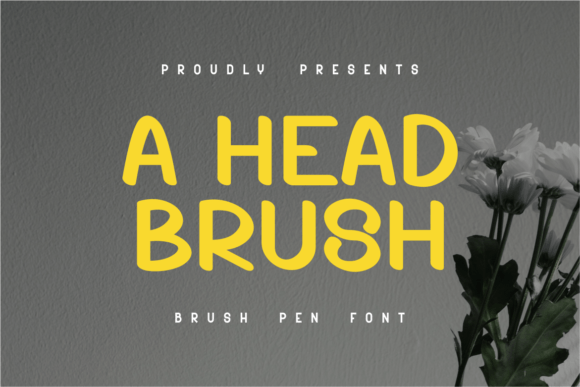 A Head Brush: A Brush Display Font for Editorial Design