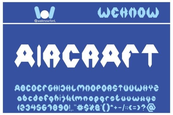 Aircraft: A Modern Techno Display Font for Digital Branding