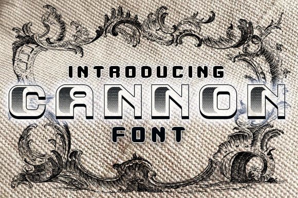 Cannon: A 3D Retro Typeface for Digital Design
