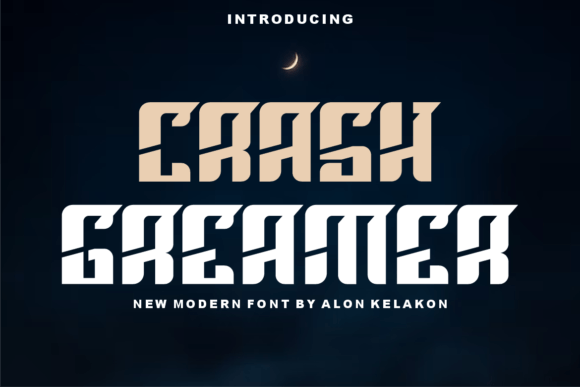 Crash Greamer: A Bold Techno Display Font for Confident Branding