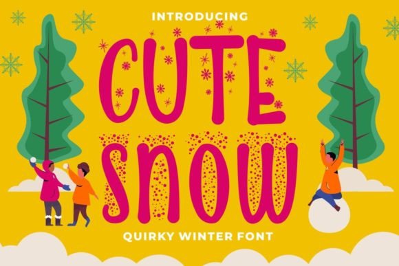 Cute Snow: A Playful Display Font That Elevates Small Business Branding