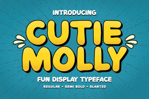 Cutie Molly: A Playful Display Font That Delights in Digital Spaces