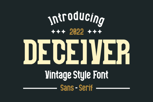 Deceiver: A Bold Display Font That Demands Attention