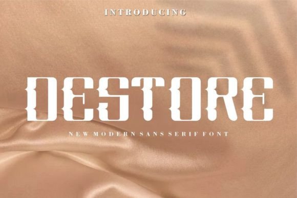 Destore: A Display Font That Anchors Editorial Mood