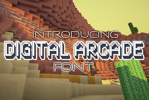 Digital Arcade: A Bold 3D Display Typeface for Digital Branding