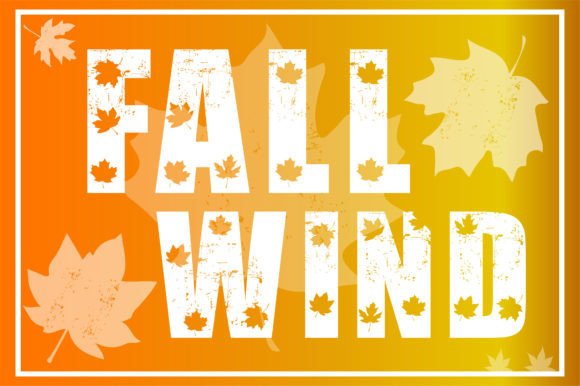 Fall Wind: A Cozy Display Font for Seasonal Campaigns