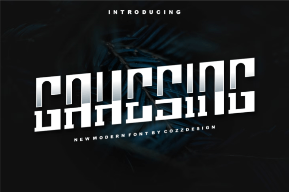 Gahesing: A Modern Display Typeface for Editorial Projects