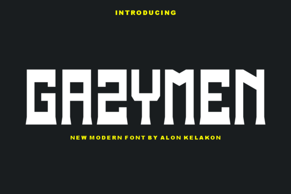Gazymen: A Display Font That Makes Small Brands Stand Out