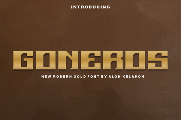 Goneros: A Stylish Display Font for Modern Branding
