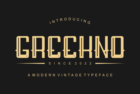 Greekno: A Modern Display Font for Campaign Creatives