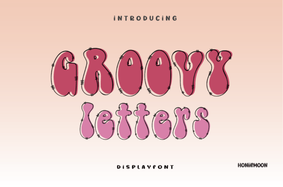 Groovy Letters Font: A Playful Display Type for Crafts