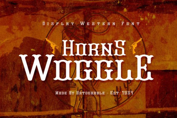 Horns Woggle Display Font for Eye-Catching Campaign Visuals