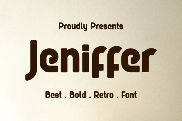 Jeniffer: A Bold Retro Display Font That Anchors Antique-Inspired Branding