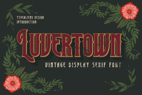 Luvertown Typeface: A Stylish Display Font for Brand Design