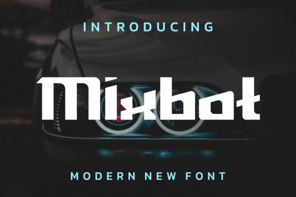 Mixbot: A Modern Sci-Fi Display Font for Editorial Projects