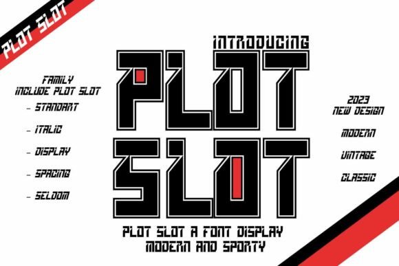 Plot Slot: A Bold Display Font That Cuts Through the Feed