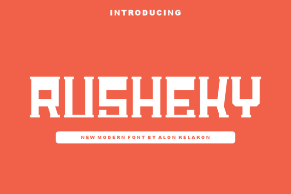 Rusheky: A Bold, Expressive Display Font for Digital Branding