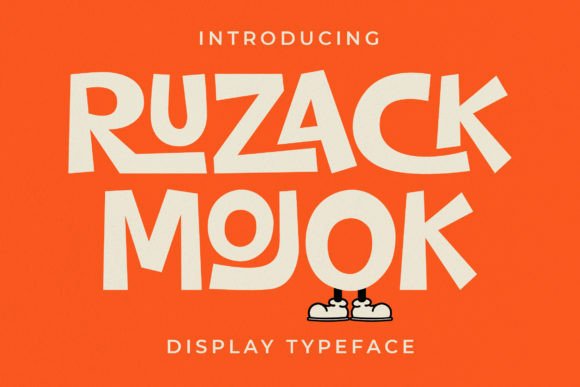 Ruzack Mojok Font: Elegant Display Type for Handmade Goods