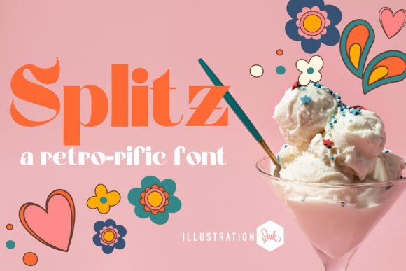 Splitz: A Retro Display Font for Editorial Charm