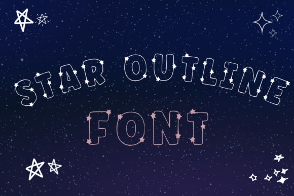 Star Outline: A Playful Display Font That Anchors Editorial Mood