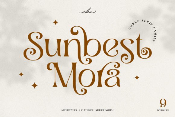 Sunbest Mora: A Modern Display Font for Digital Brand Clarity