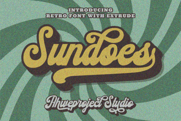 Sundoes: A Retro-Groovy Display Font for Handmade Charm
