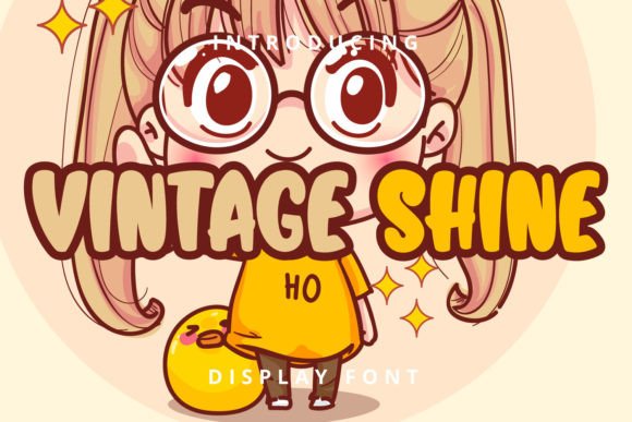 Vintage Shine: A Joyful Display Font for Editorial Charm
