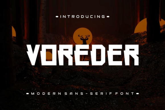 Voreder: A Modern Display Font for Editorial Elegance